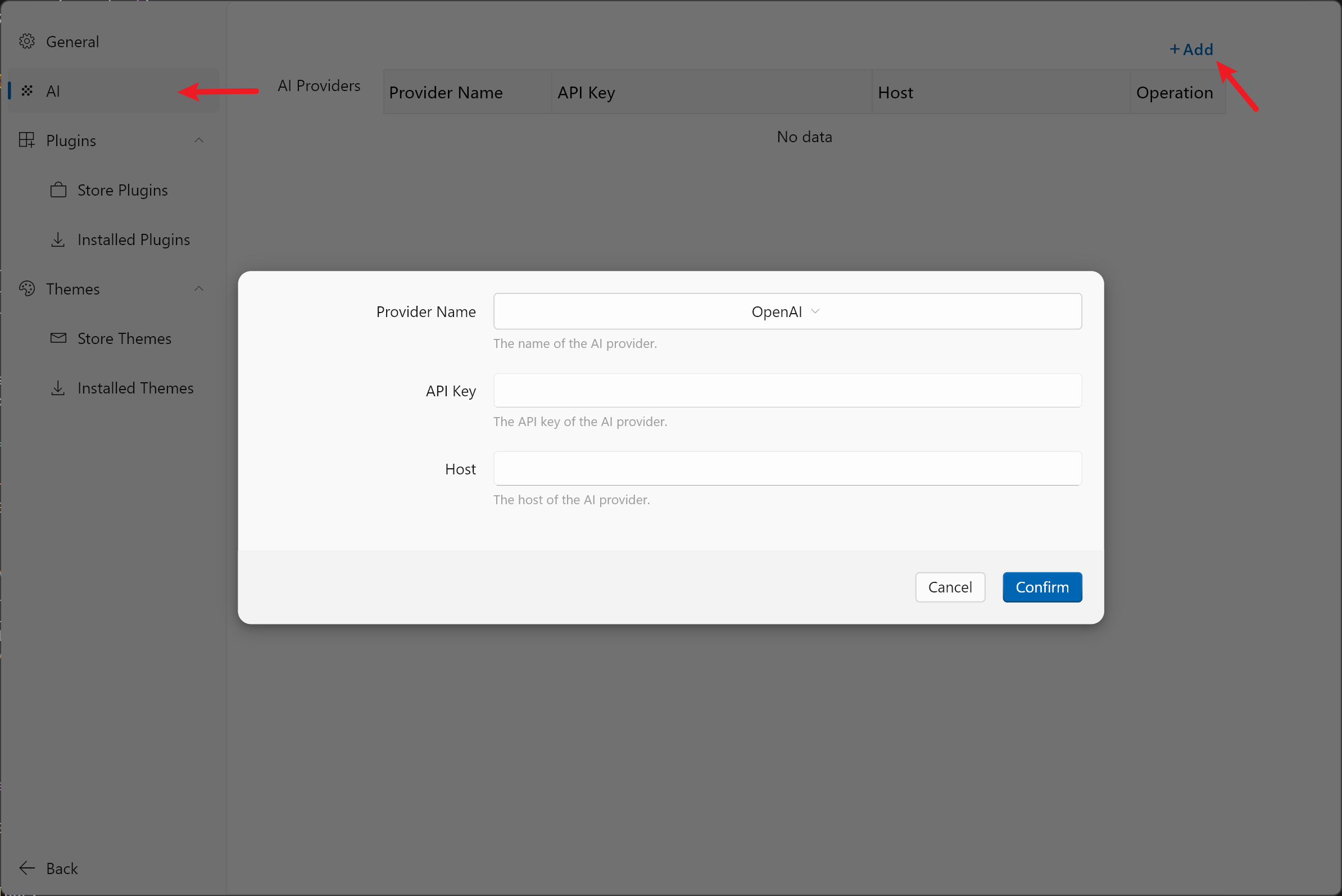 AI Settings