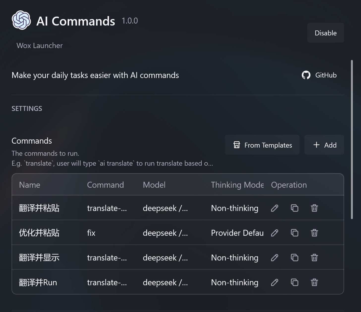 An AI Command in Wox