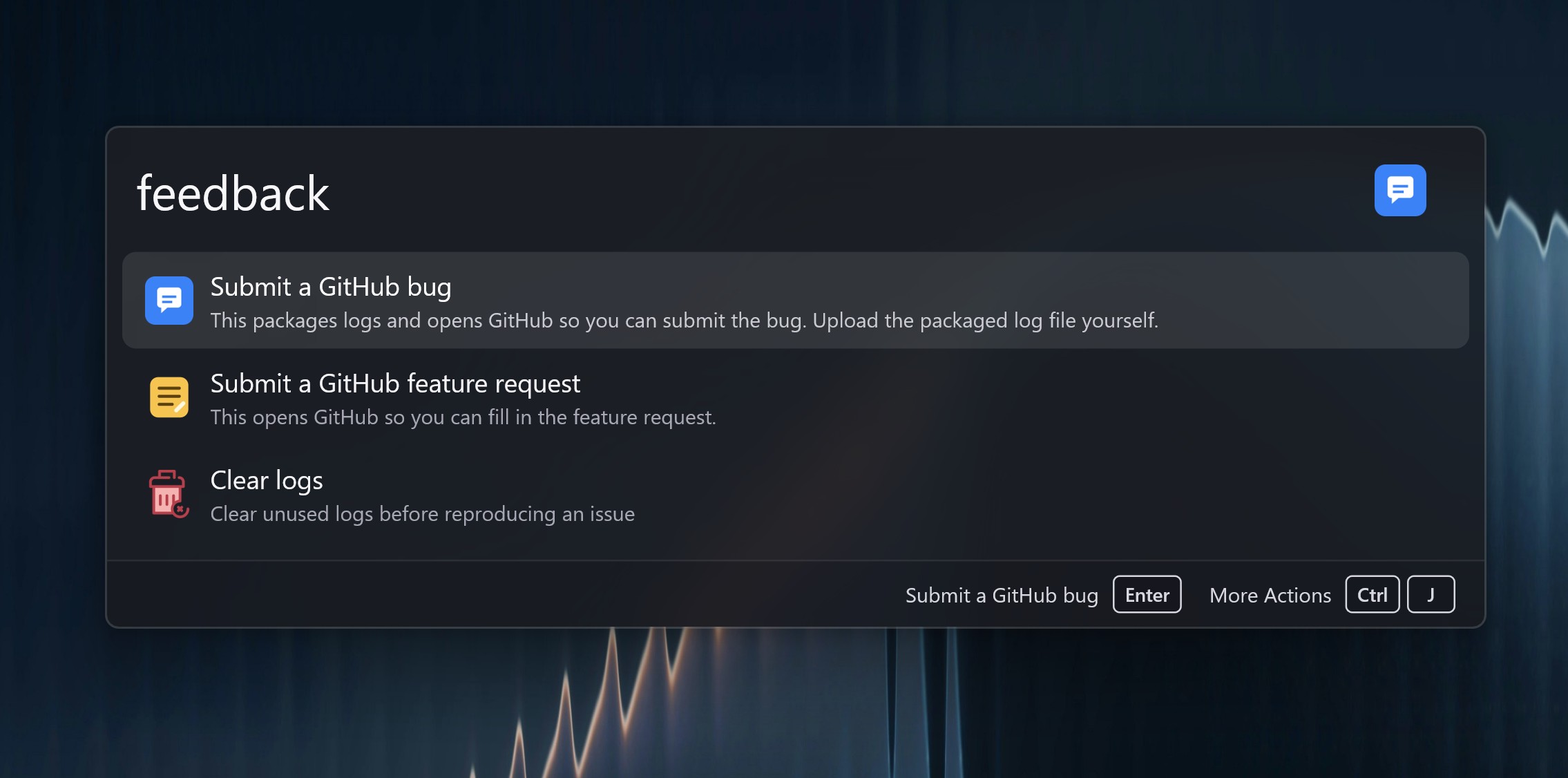The Feedback plugin