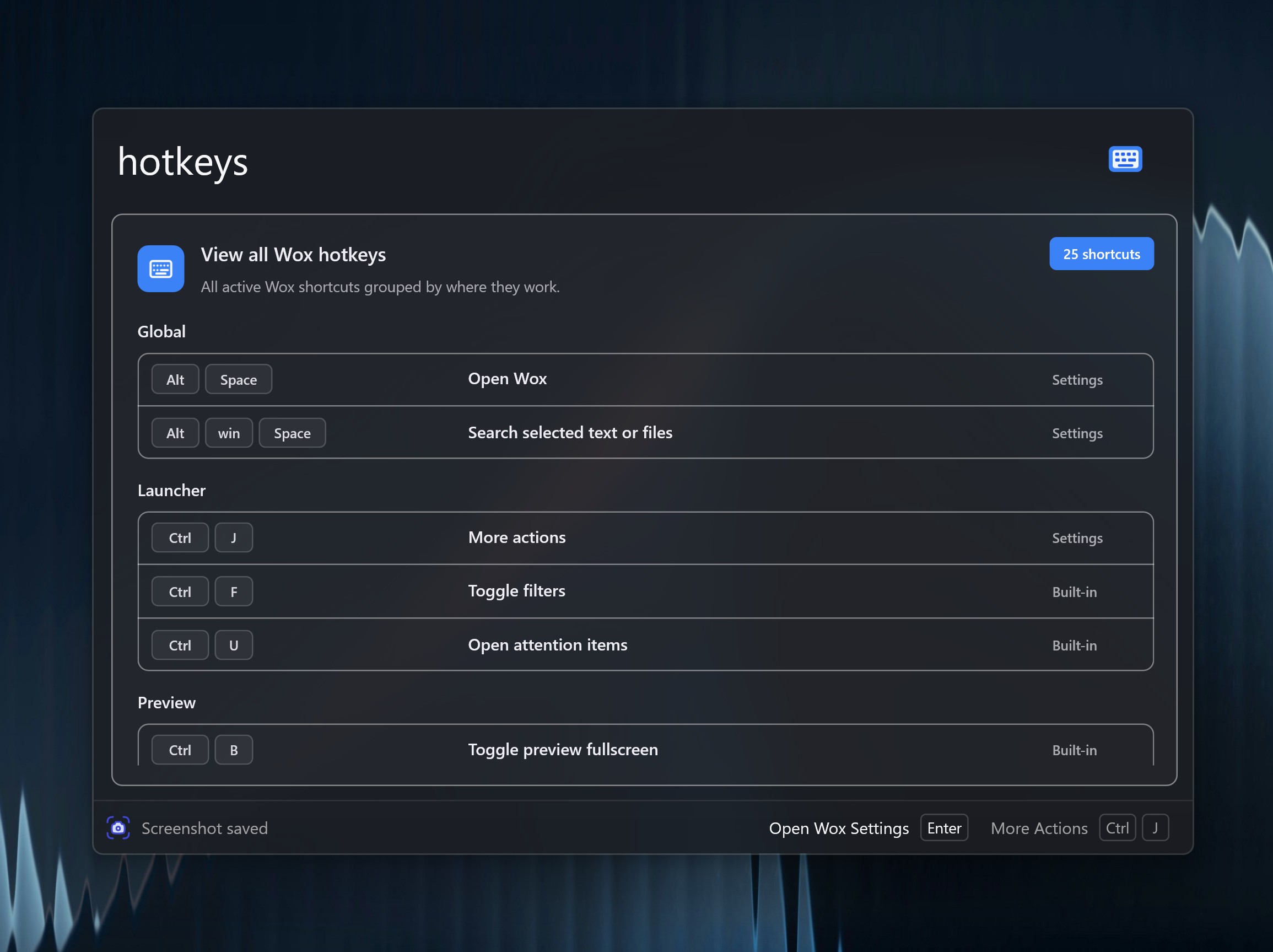 The Hotkeys plugin