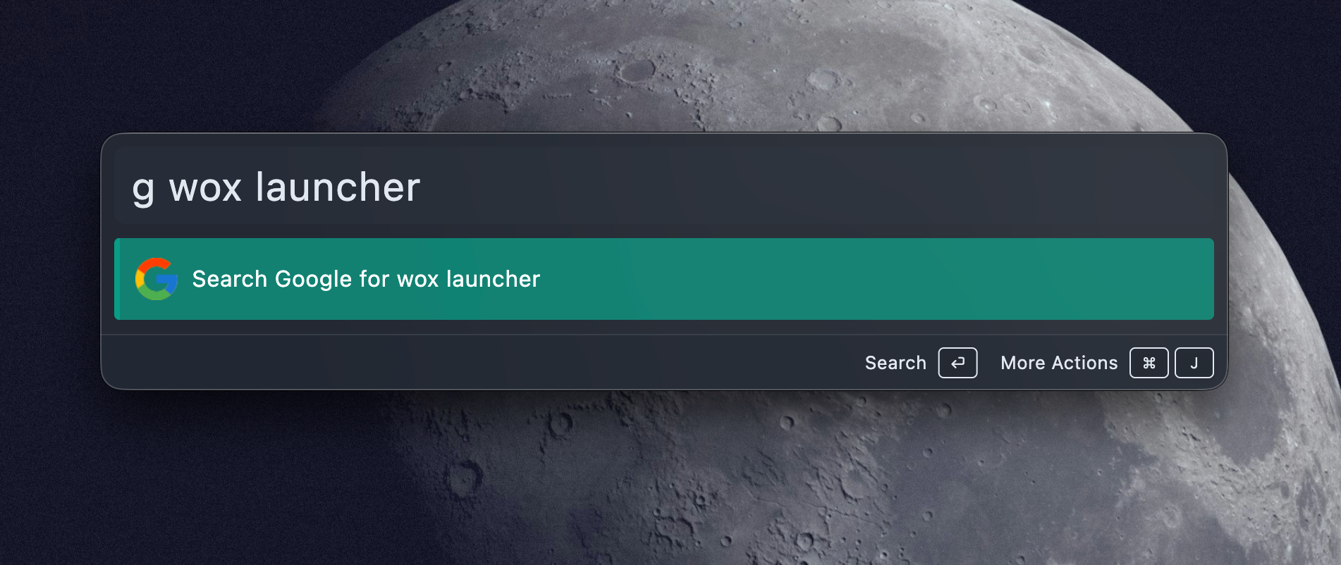 WebSearch plugin result list